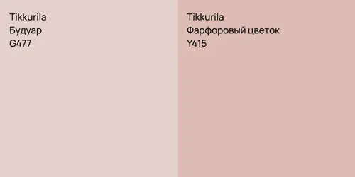 G477 Будуар vs Y415 Фарфоровый цветок