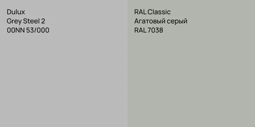 00NN 53/000 Grey Steel 2 vs RAL 7038 Агатовый серый
