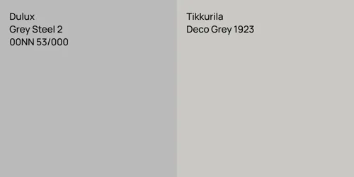 00NN 53/000 Grey Steel 2 vs Deco Grey 1923 null