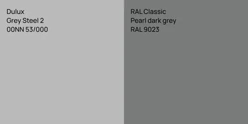 00NN 53/000 Grey Steel 2 vs RAL 9023  Pearl dark grey