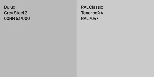 00NN 53/000 Grey Steel 2 vs RAL 7047 Телегрей 4