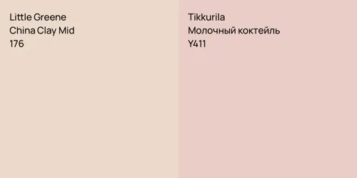 176 China Clay Mid vs Y411 Молочный коктейль