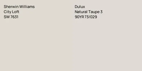 SW 7631 City Loft vs 90YR 73/029 Natural Taupe 3