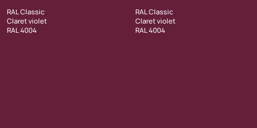 RAL 4004  Claret violet vs RAL 4004  Claret violet
