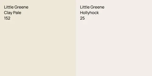 152 Clay Pale vs 25 Hollyhock