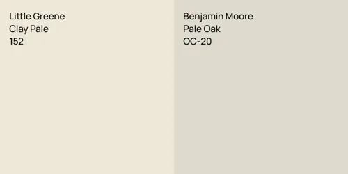152 Clay Pale vs OC-20 Pale Oak