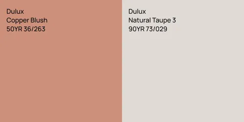 50YR 36/263 Copper Blush vs 90YR 73/029 Natural Taupe 3