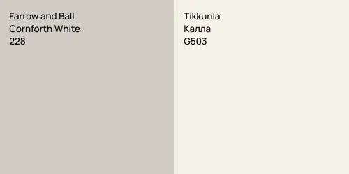 228 Cornforth White vs G503 Калла