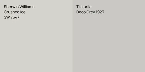 SW 7647 Crushed Ice vs Deco Grey 1923 null