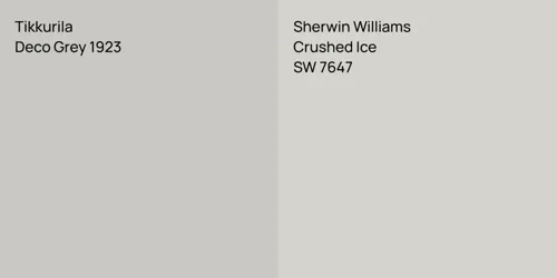 Deco Grey 1923 null vs SW 7647 Crushed Ice