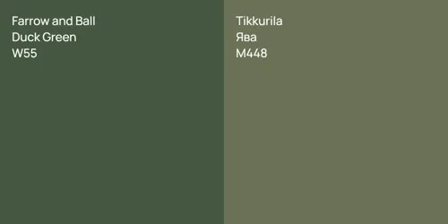 W55 Duck Green vs M448 Ява
