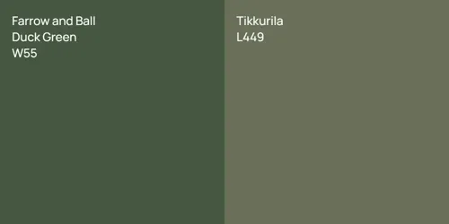 W55 Duck Green vs L449 