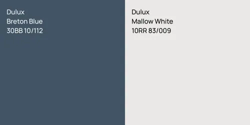 30BB 10/112 Breton Blue vs 10RR 83/009 Mallow White