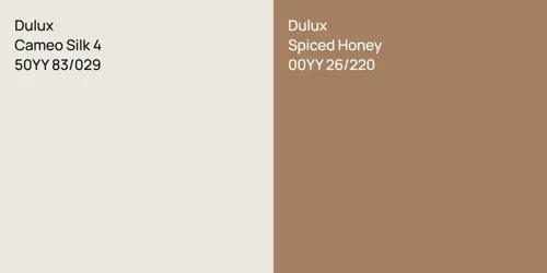 50YY 83/029 Cameo Silk 4 vs 00YY 26/220 Spiced Honey