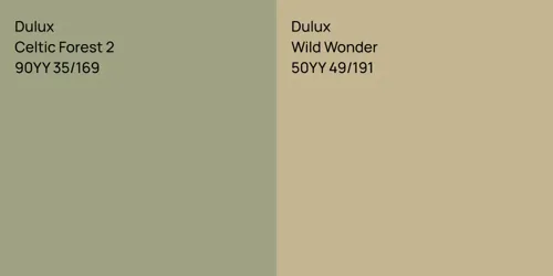 90YY 35/169 Celtic Forest 2 vs 50YY 49/191 Wild Wonder