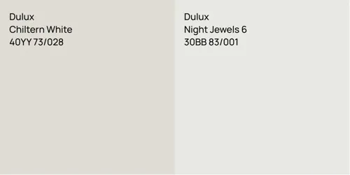 40YY 73/028 Chiltern White vs 30BB 83/001 Night Jewels 6