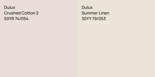 50YR 74/054 Crushed Cotton 2 vs 30YY 79/053 Summer Linen