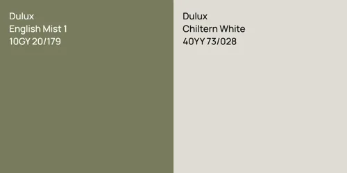 10GY 20/179 English Mist 1 vs 40YY 73/028 Chiltern White