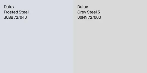 30BB 72/040 Frosted Steel vs 00NN 72/000 Grey Steel 3