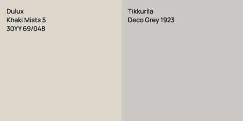 30YY 69/048 Khaki Mists 5 vs Deco Grey 1923 null
