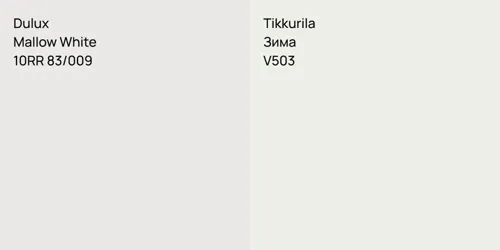 10RR 83/009 Mallow White vs V503 Зима