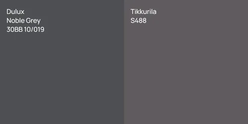 30BB 10/019 Noble Grey vs S488 