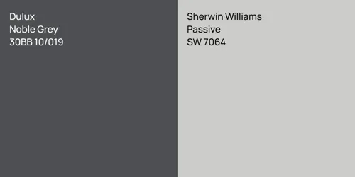 30BB 10/019 Noble Grey vs SW 7064 Passive