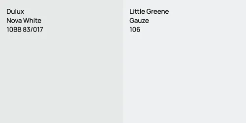 10BB 83/017 Nova White vs 106 Gauze