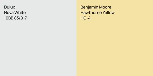10BB 83/017 Nova White vs HC-4 Hawthorne Yellow