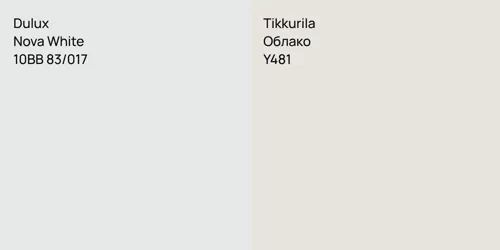 10BB 83/017 Nova White vs Y481 Облако