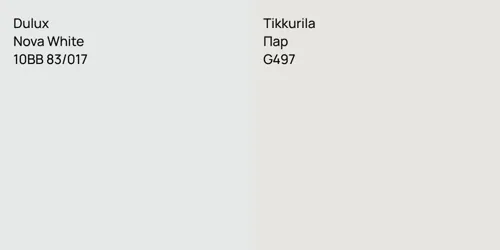 10BB 83/017 Nova White vs G497 Пар