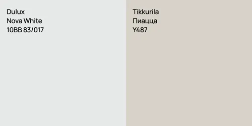 10BB 83/017 Nova White vs Y487 Пиацца