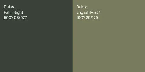 50GY 06/077 Palm Night vs 10GY 20/179 English Mist 1