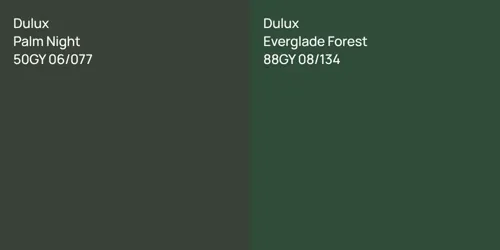 50GY 06/077 Palm Night vs 88GY 08/134 Everglade Forest