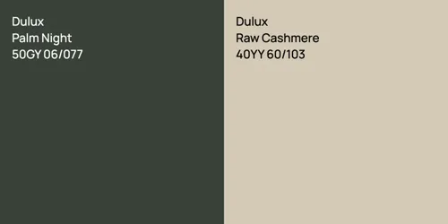 50GY 06/077 Palm Night vs 40YY 60/103 Raw Cashmere