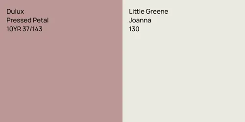 10YR 37/143 Pressed Petal vs 130 Joanna