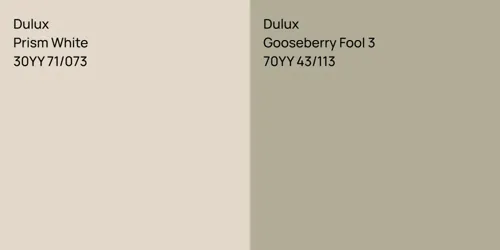 30YY 71/073 Prism White vs 70YY 43/113 Gooseberry Fool 3