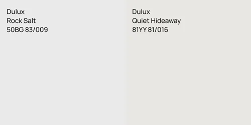 50BG 83/009 Rock Salt vs 81YY 81/016 Quiet Hideaway