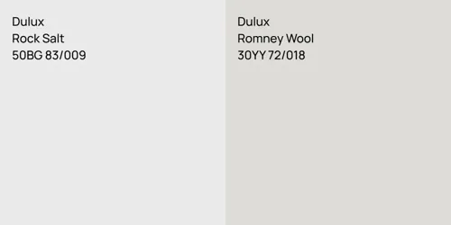 50BG 83/009 Rock Salt vs 30YY 72/018 Romney Wool