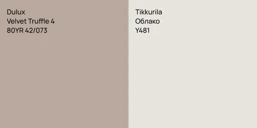 80YR 42/073 Velvet Truffle 4 vs Y481 Облако