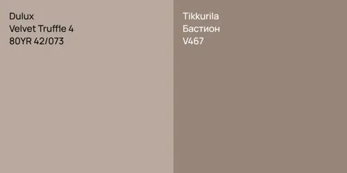 80YR 42/073 Velvet Truffle 4 vs V467 Бастион