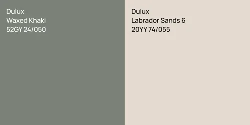 52GY 24/050 Waxed Khaki vs 20YY 74/055 Labrador Sands 6