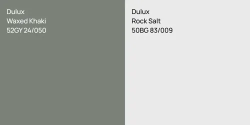 52GY 24/050 Waxed Khaki vs 50BG 83/009 Rock Salt