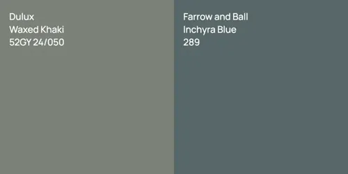 52GY 24/050 Waxed Khaki vs 289 Inchyra Blue