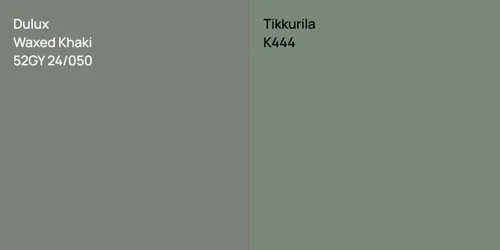 52GY 24/050 Waxed Khaki vs K444 