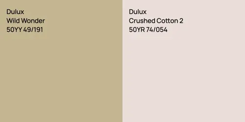 50YY 49/191 Wild Wonder vs 50YR 74/054 Crushed Cotton 2