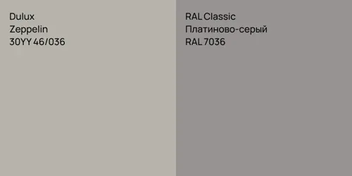 30YY 46/036 Zeppelin vs RAL 7036 Платиново-серый