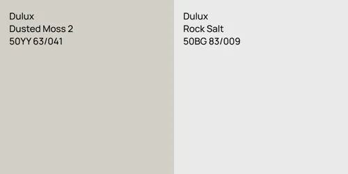 50YY 63/041 Dusted Moss 2 vs 50BG 83/009 Rock Salt
