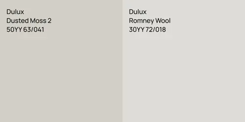 50YY 63/041 Dusted Moss 2 vs 30YY 72/018 Romney Wool