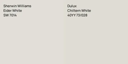 SW 7014 Eider White vs 40YY 73/028 Chiltern White